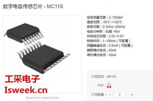 應(yīng)用在水箱液位檢測中的電容傳感芯片